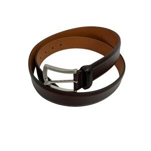 Magnannl Tanner 1252 Calfskin Leather Dress Belt Mens 38 Made In Spain NWOT